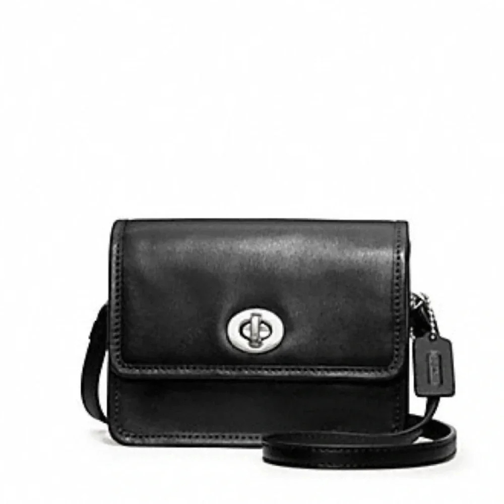 Vintage Coach Legacy Mini Penny Turnlock Leather Crossbody